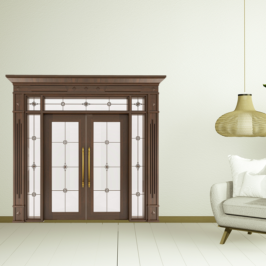 Cửa Nhôm Vân Gỗ 74