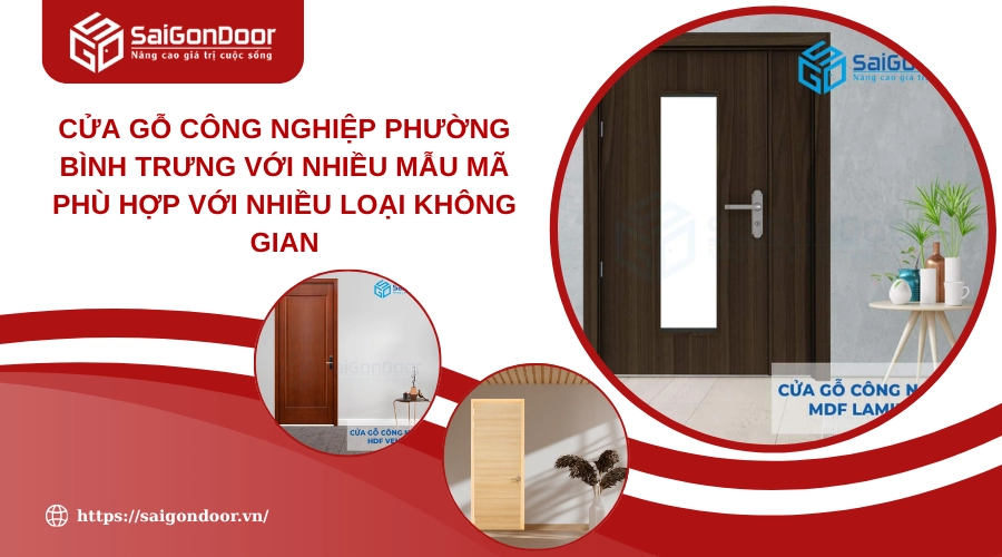 Cửa Gỗ Công Nghiệp Phường Bình Trưng Với Nhiều Mẫu Mã Phù Hợp Với Nhiều Loại Không Gian