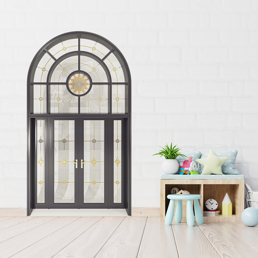 Cửa Nhôm Vân Gỗ SGD-CNVG-15