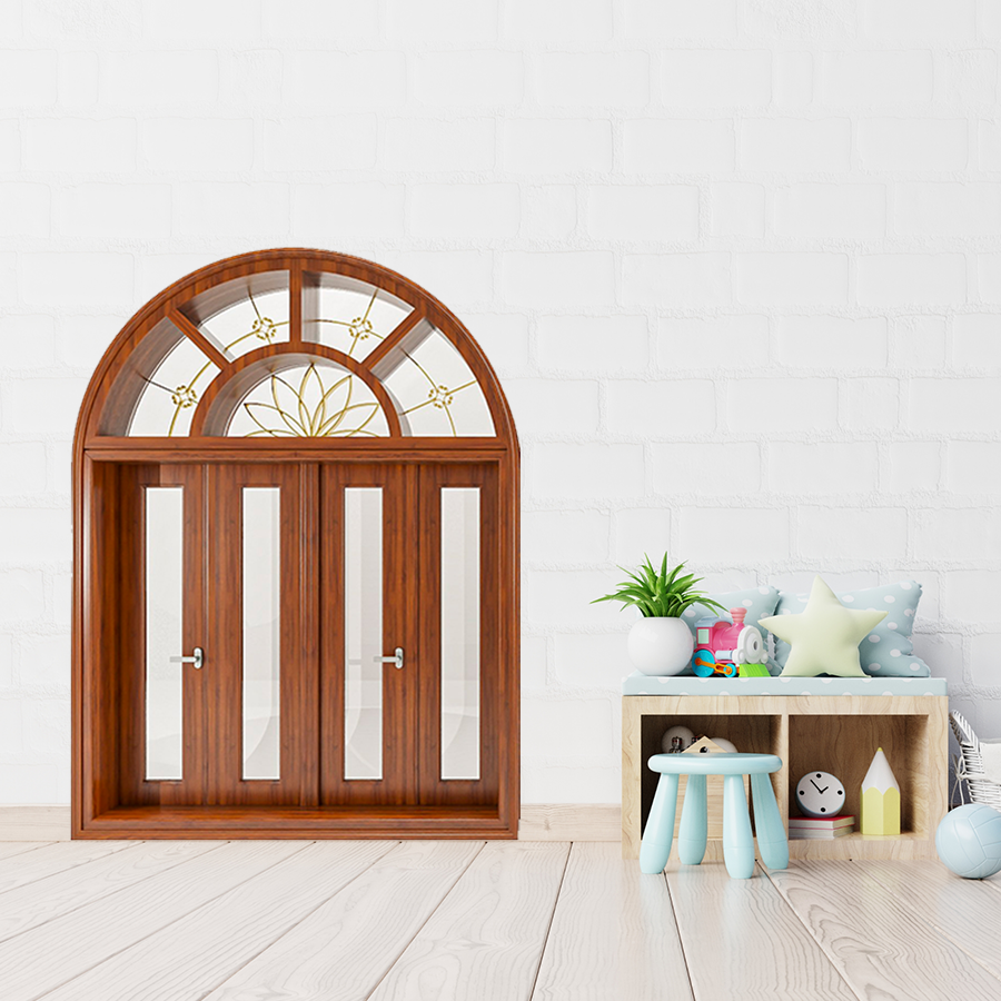 Cửa Nhôm Vân Gỗ SGD-CNVG-1