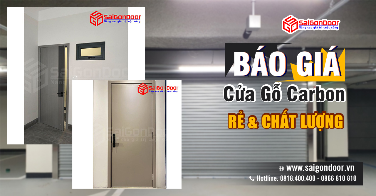 Báo Giá Cửa Gỗ Carbon, Cửa Carbon, Cửa Tinh Thể Carbon 7/2024