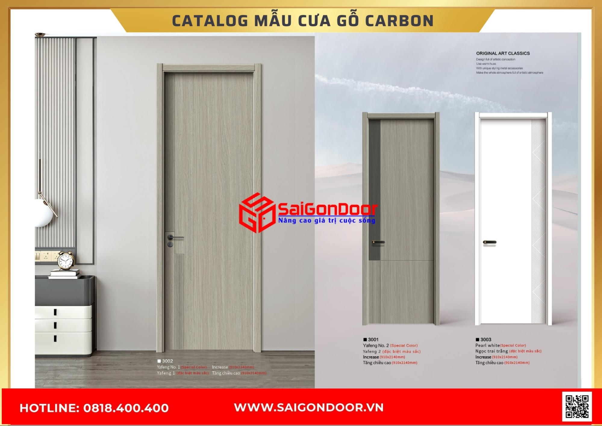 Catalog cửa gỗ carbon