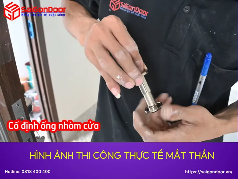 Hình ảnh thi công thực tế mắt