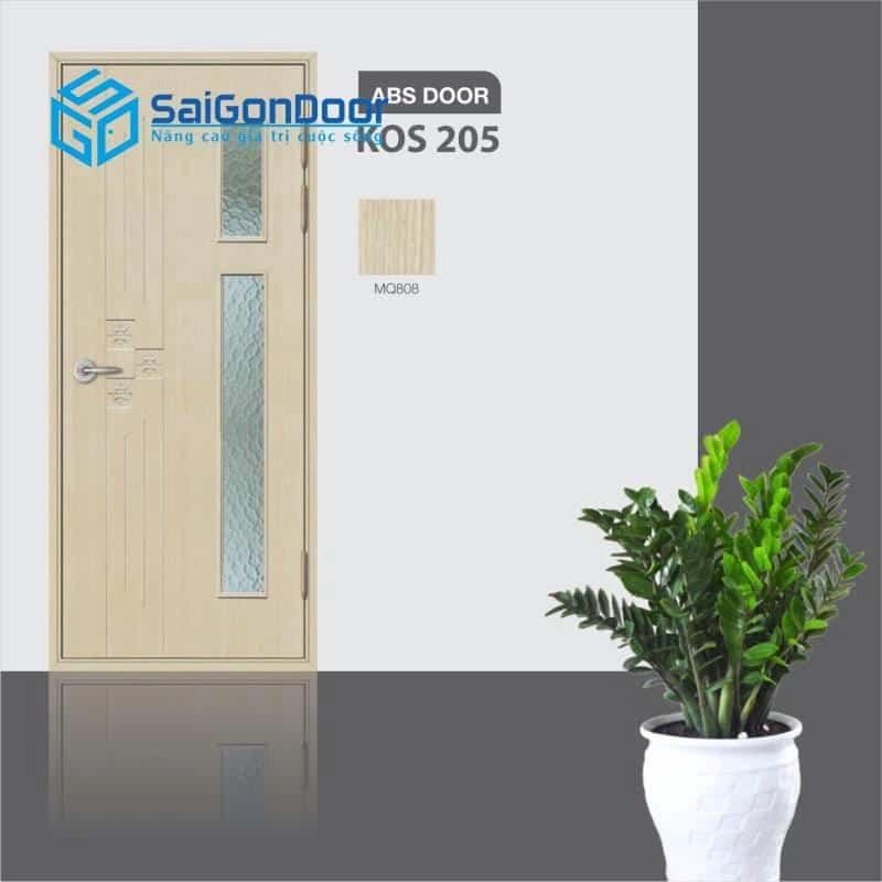 Mẫu cửa nhựa ABS vân gỗ cho nhà vệ sinh
