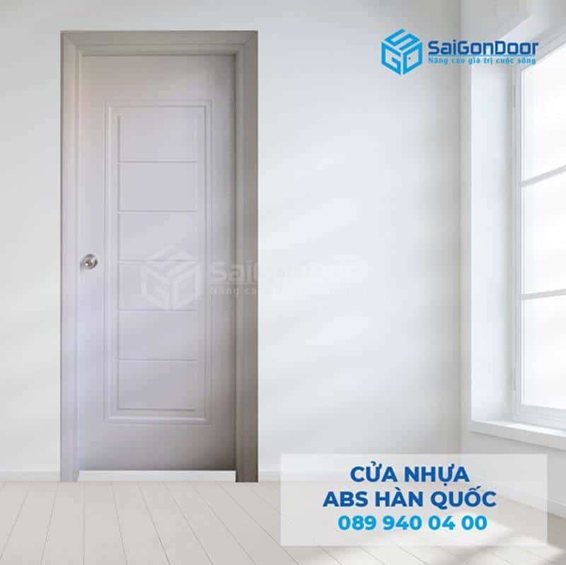 Cửa phòng vệ sinh bằng cửa nhựa ABS Hàn Quốc tại chung cư