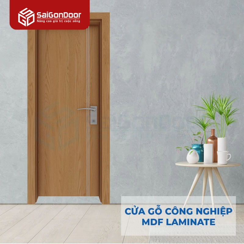 Cửa gỗ công nghiệp MDF Laminate P1R2s