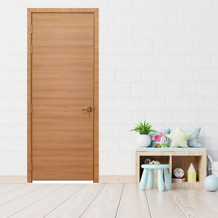 CỬA GỖ PHÒNG NGỦ PN MDF Laminate P1 van ngang (2)