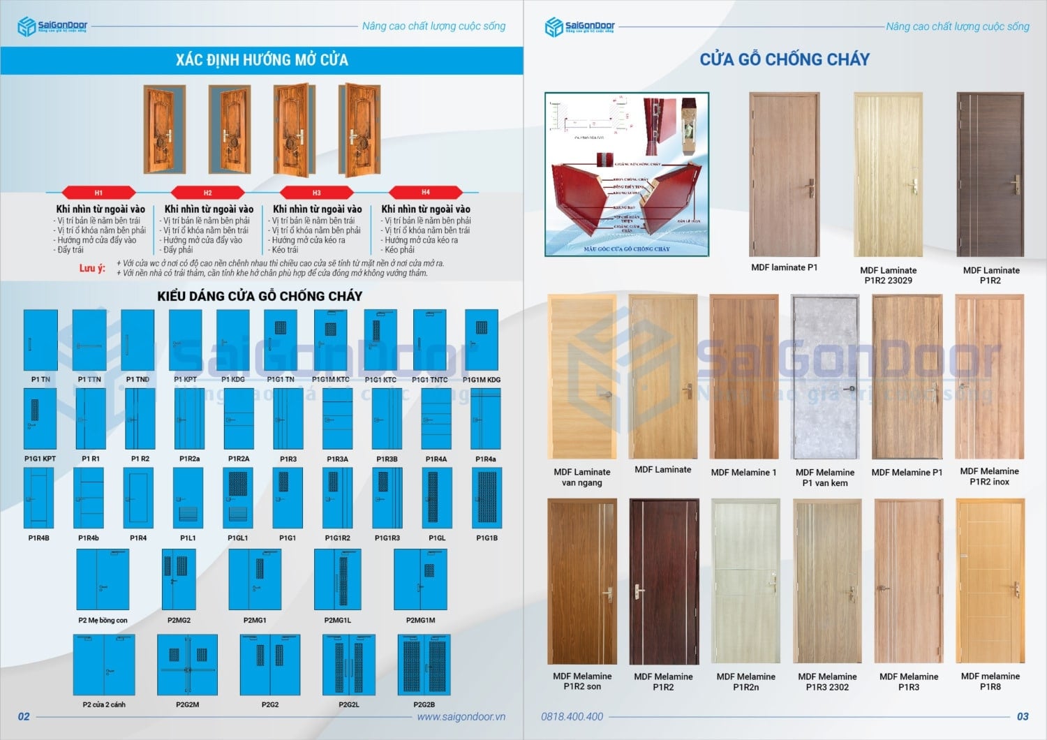 Catalog Cửa gỗ chống cháy