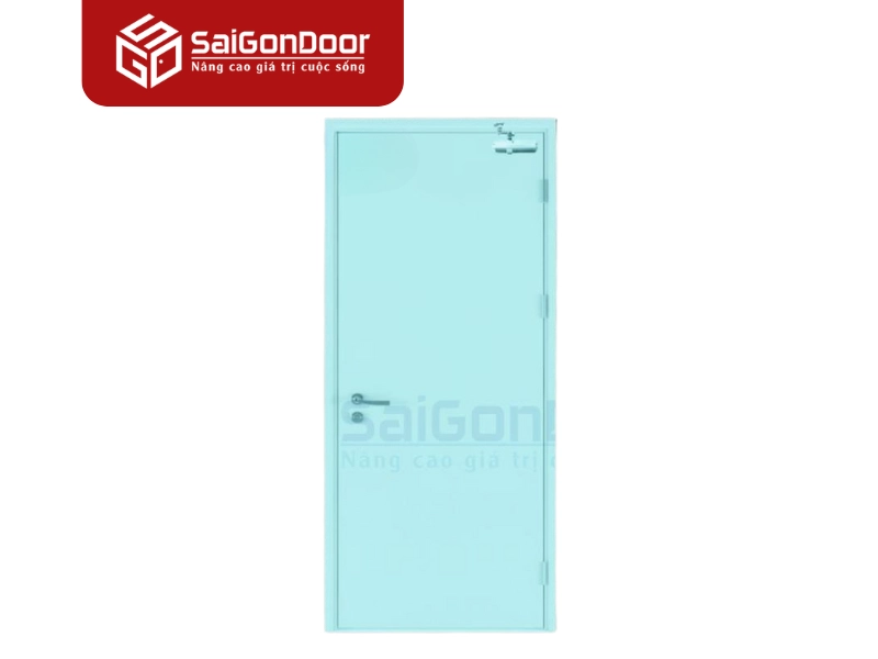 Cửa thép công nghiệp thiết kế đơn giản, chú trọng công năng và độ bền