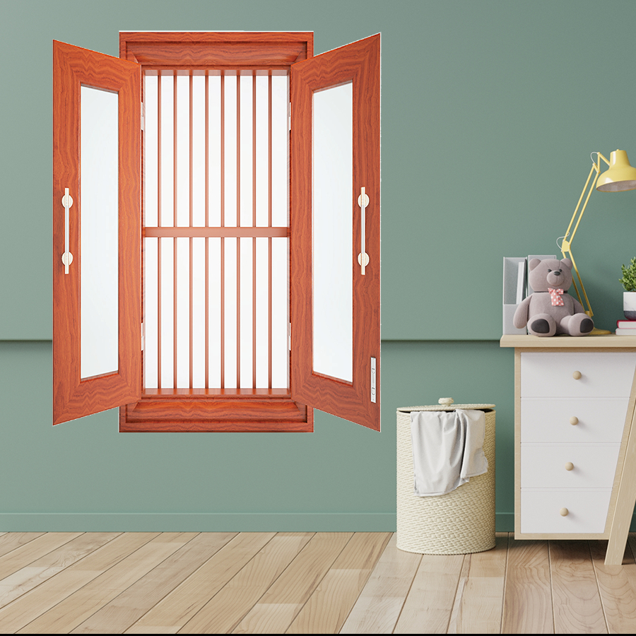 Cửa thép vân gỗ SGD CS2K SS