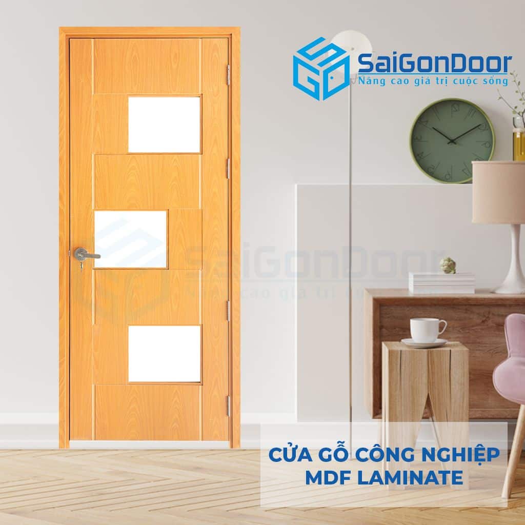 CỬA GỖ CÔNG NGHIỆP MDF LAMINATE P103