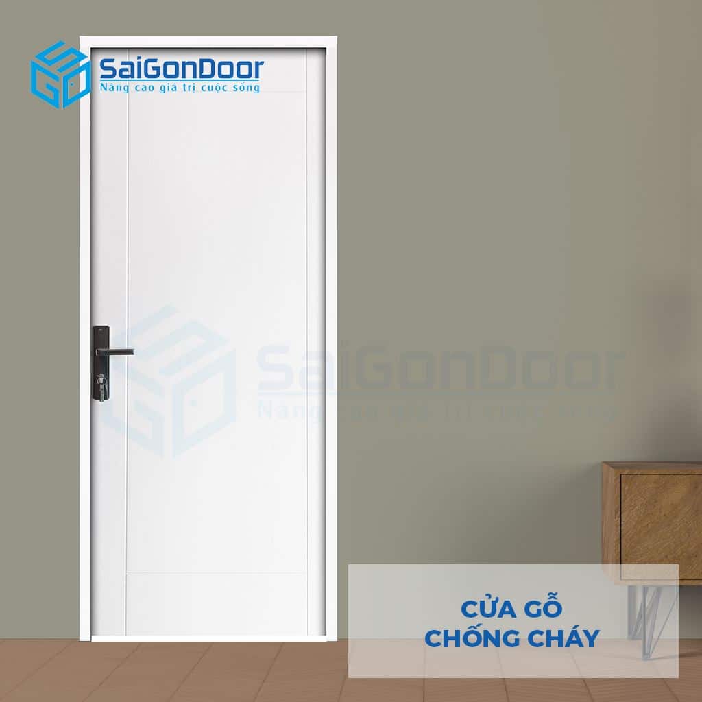 Mẫu cửa gỗ chống cháy MDF P1R4-C1 2