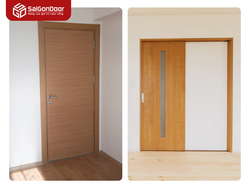 Ưu điểm vượt trội của cửa gỗ công nghiệp so với cửa gỗ tự nhiên
