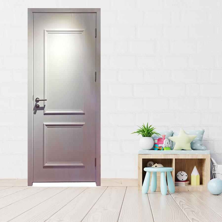 Cửa nhựa giả gỗ composite 2PN trắng