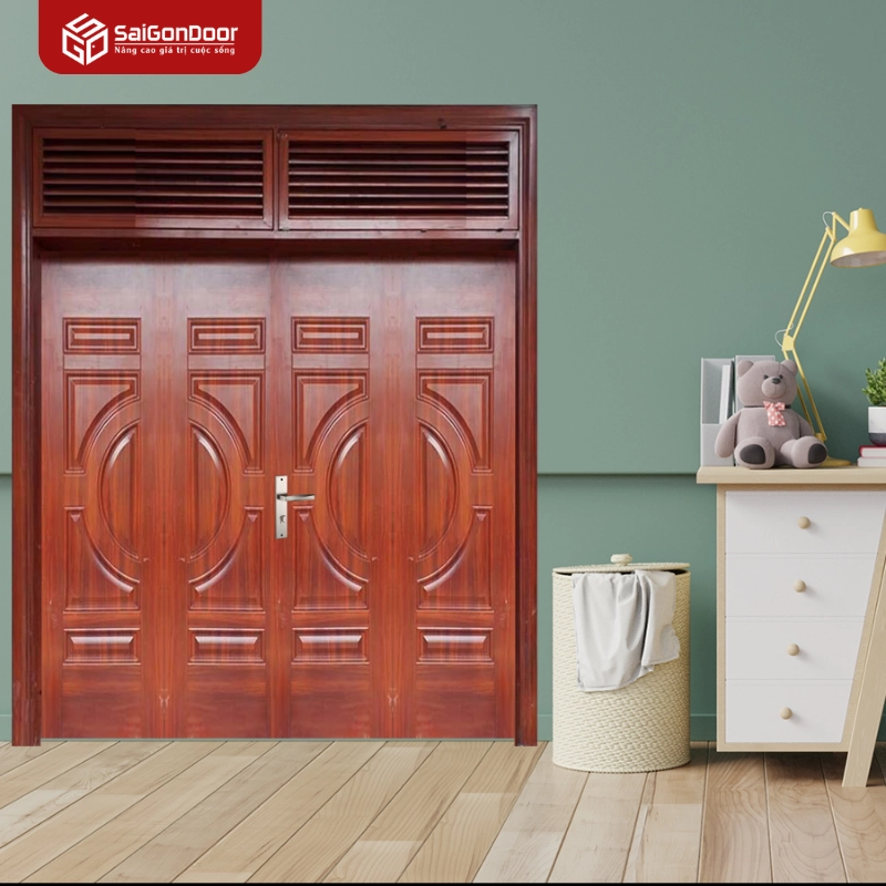 Mẫu cửa thép vân gỗ SGD 19