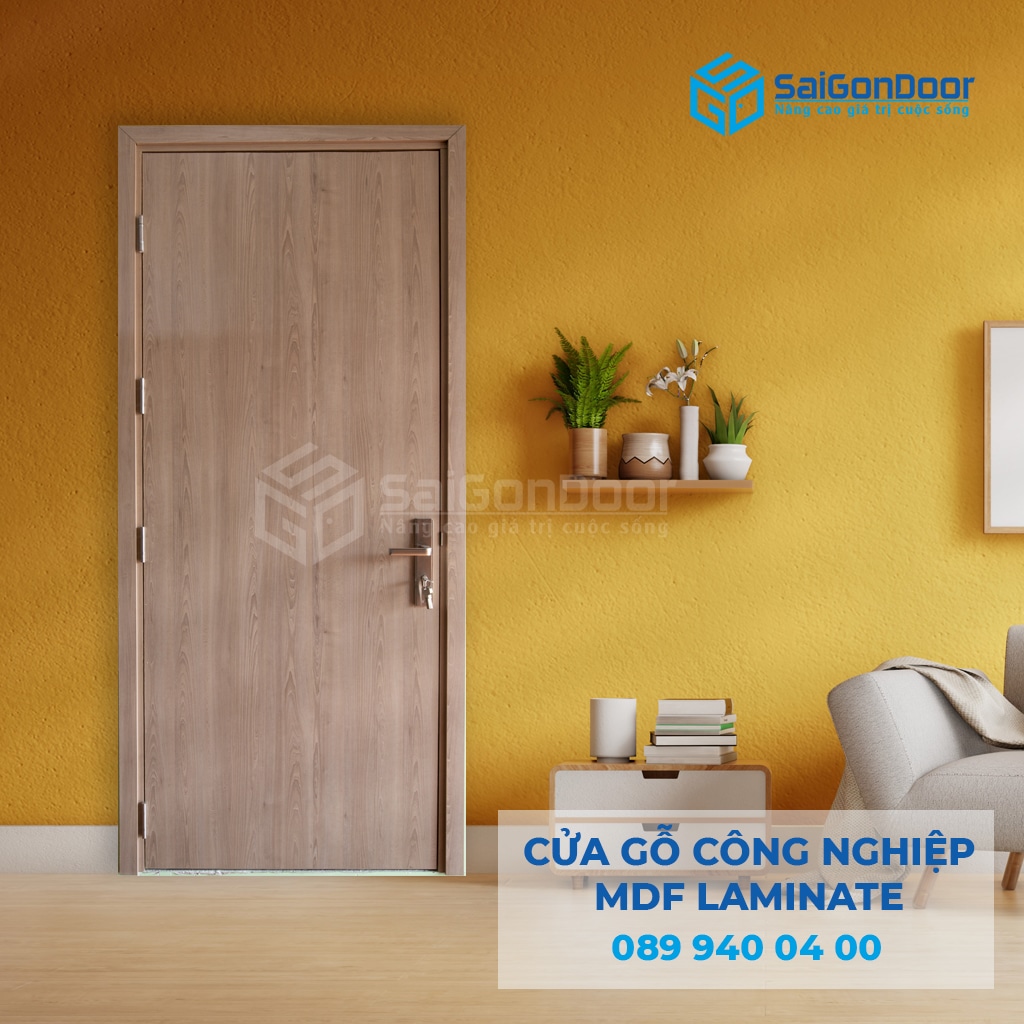 Cửa gỗ công nghiệp MDF dùng làm cửa nhà vệ sinh