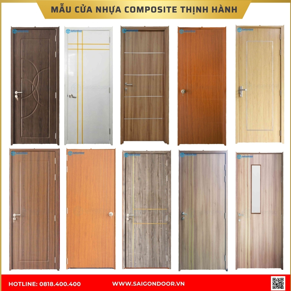 Mẫu cửa nhựa composite được ưa chuộng