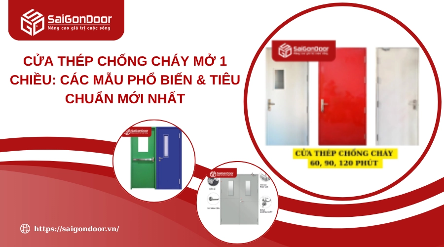 Cửa Thép Chống Cháy Mở 1 Chiều: Các Mẫu Phổ Biến & Tiêu Chuẩn Mới Nhất Cửa Thép Chống Cháy Mở 1 Chiều: Các Mẫu Phổ Biến & Tiêu Chuẩn Mới Nhất