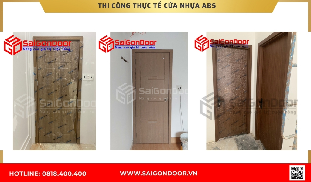 Hình ảnh thi công thực tế cửa nhựa  Hàn Quốc Cần Thơ