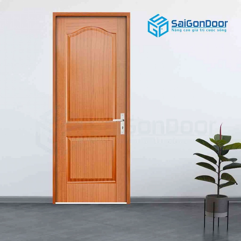Cửa gỗ công nghiệp HDF Veneer 2A-Xoan Đào