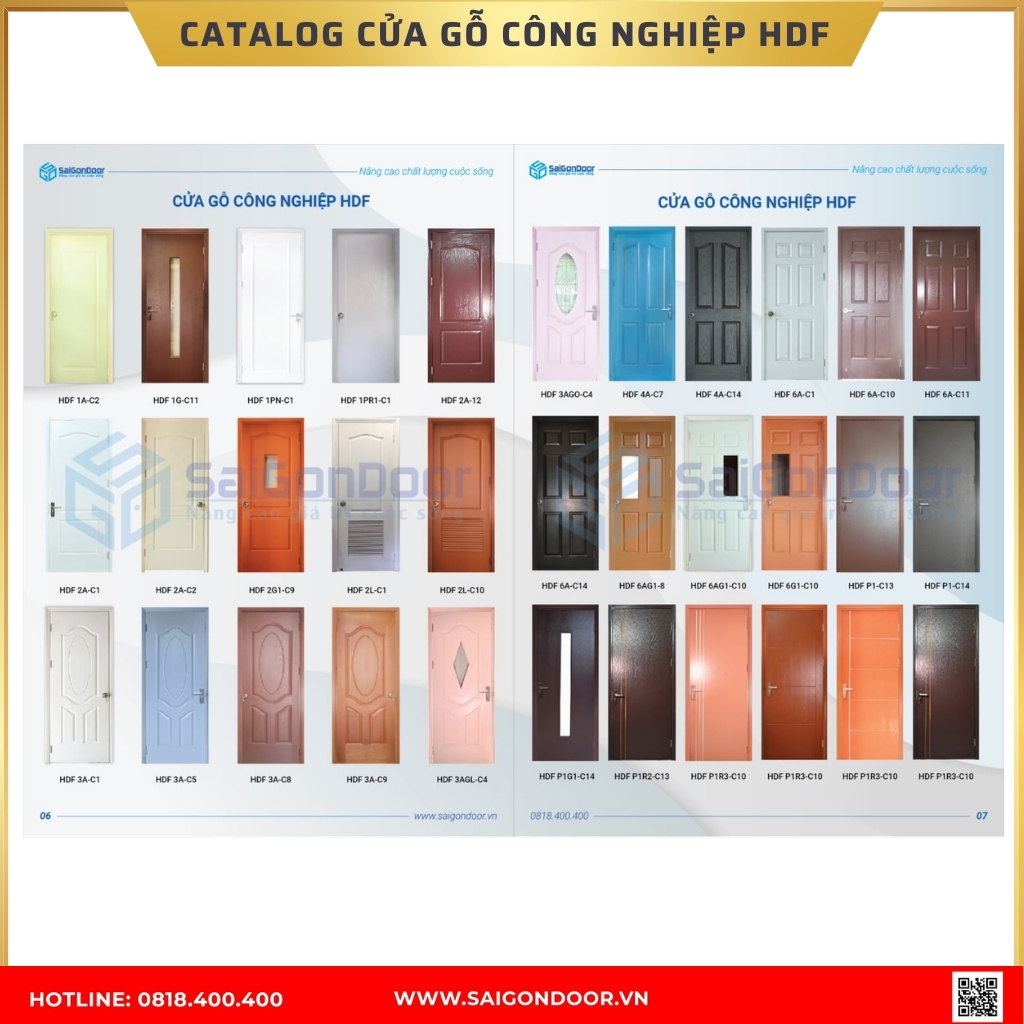 Catalog cửa gỗ công nghiệp HDF