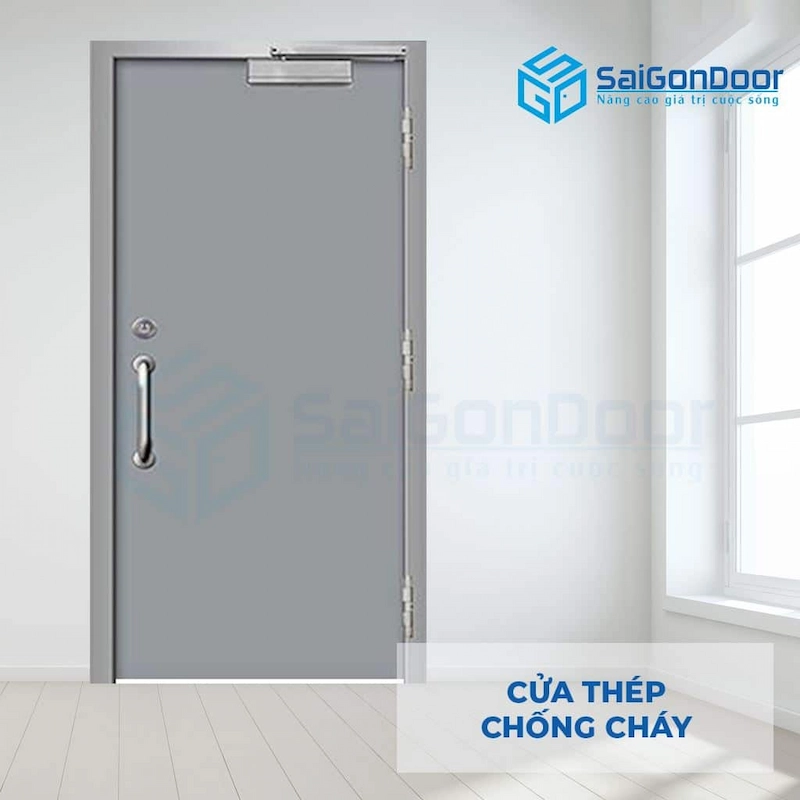 Cửa thép chống cháy TCC (mẫu thông dụng 1)