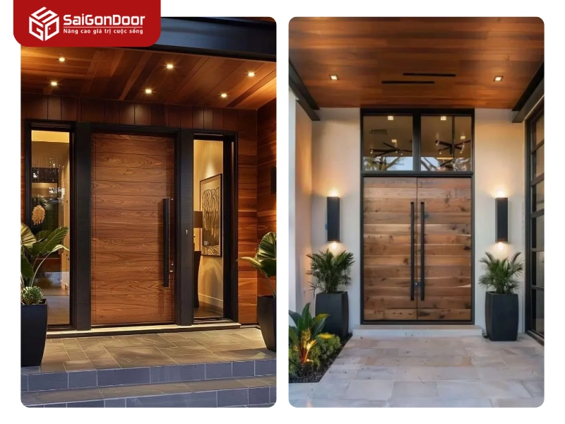 Ưu điểm vượt trội của cửa thép vân gỗ Sài Gòn Door