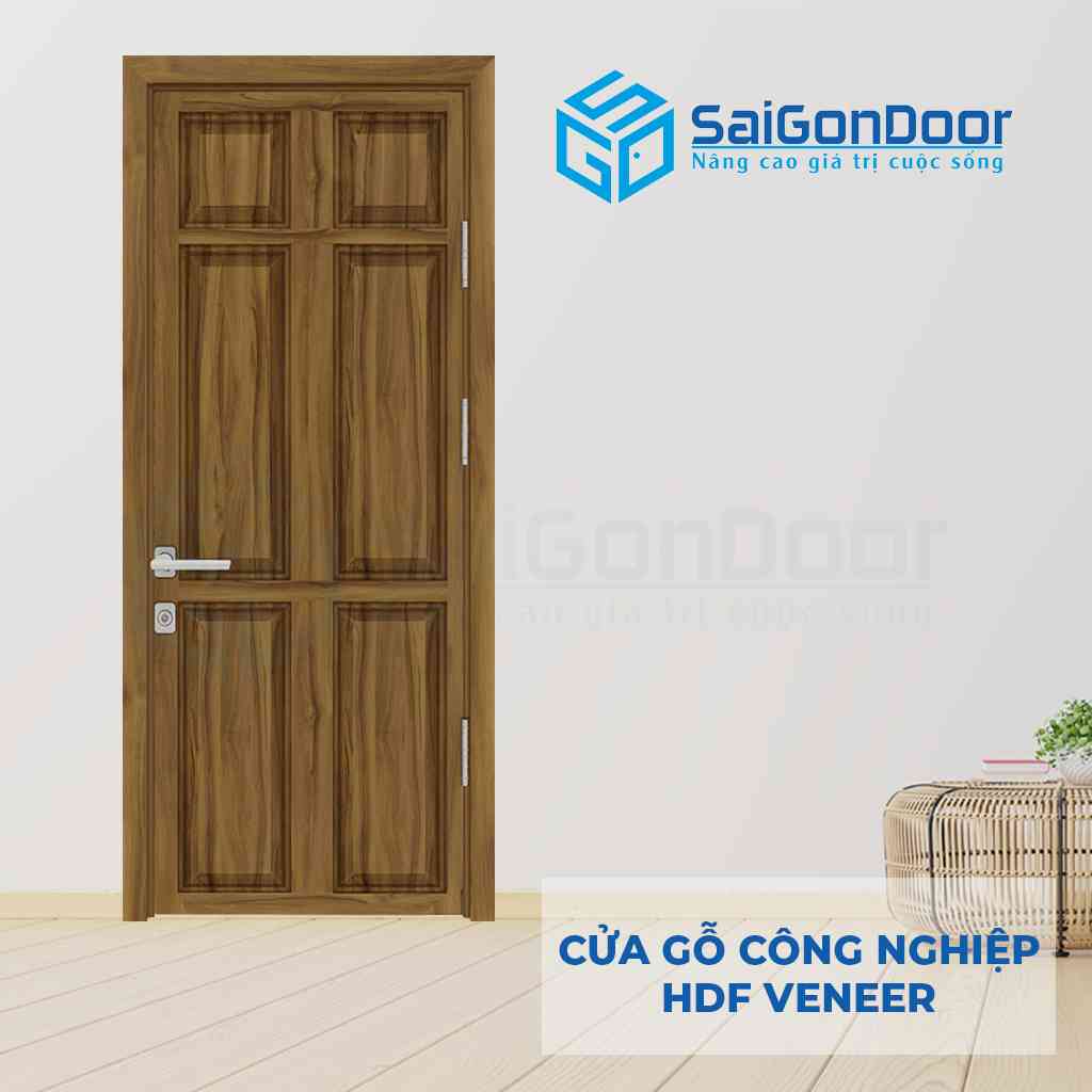 Mẫu 8: Cửa gỗ công nghiệp HDF Veneer 6A