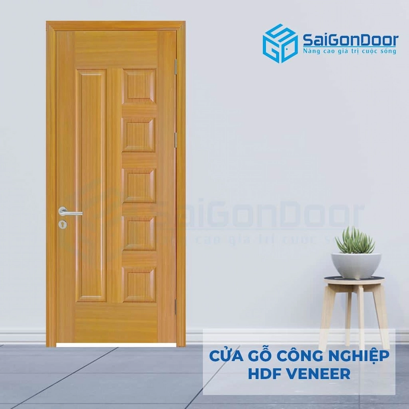 Cửa gỗ công nghiệp HDF Veneer 