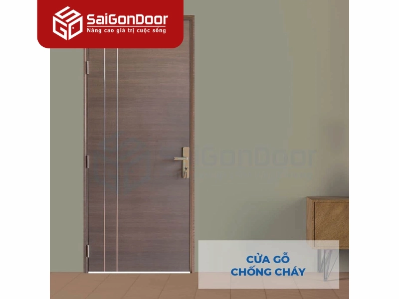 cửa gỗ chống cháy 60 phút