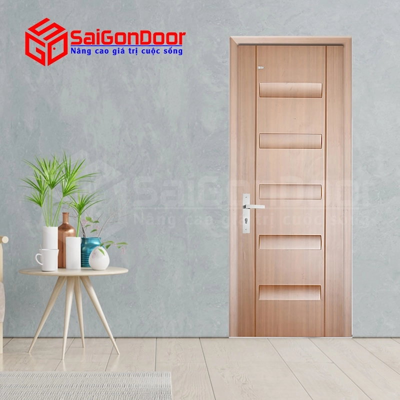 Tính thẩm mỹ và đa dạng mẫu mã của cửa nhựa Hàn Quốc thông phòng