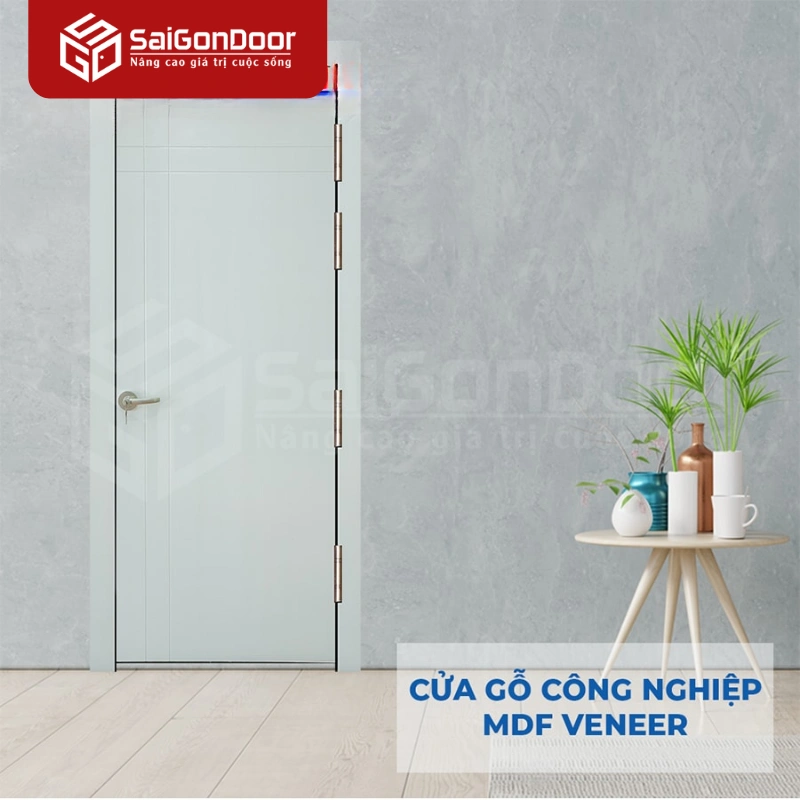 Cửa Gỗ MDF Veneer P1R4a