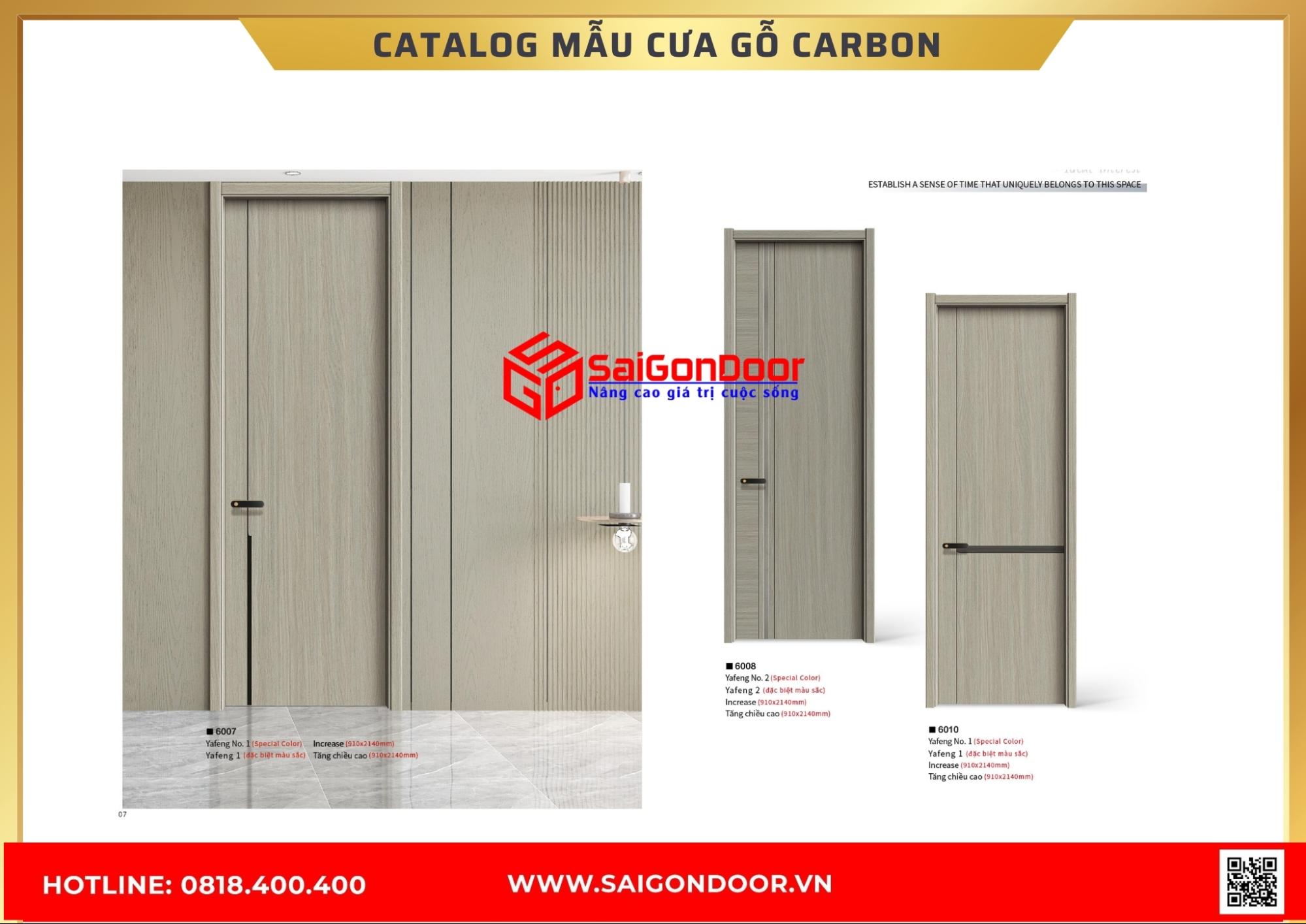 Catalog cửa gỗ carbon