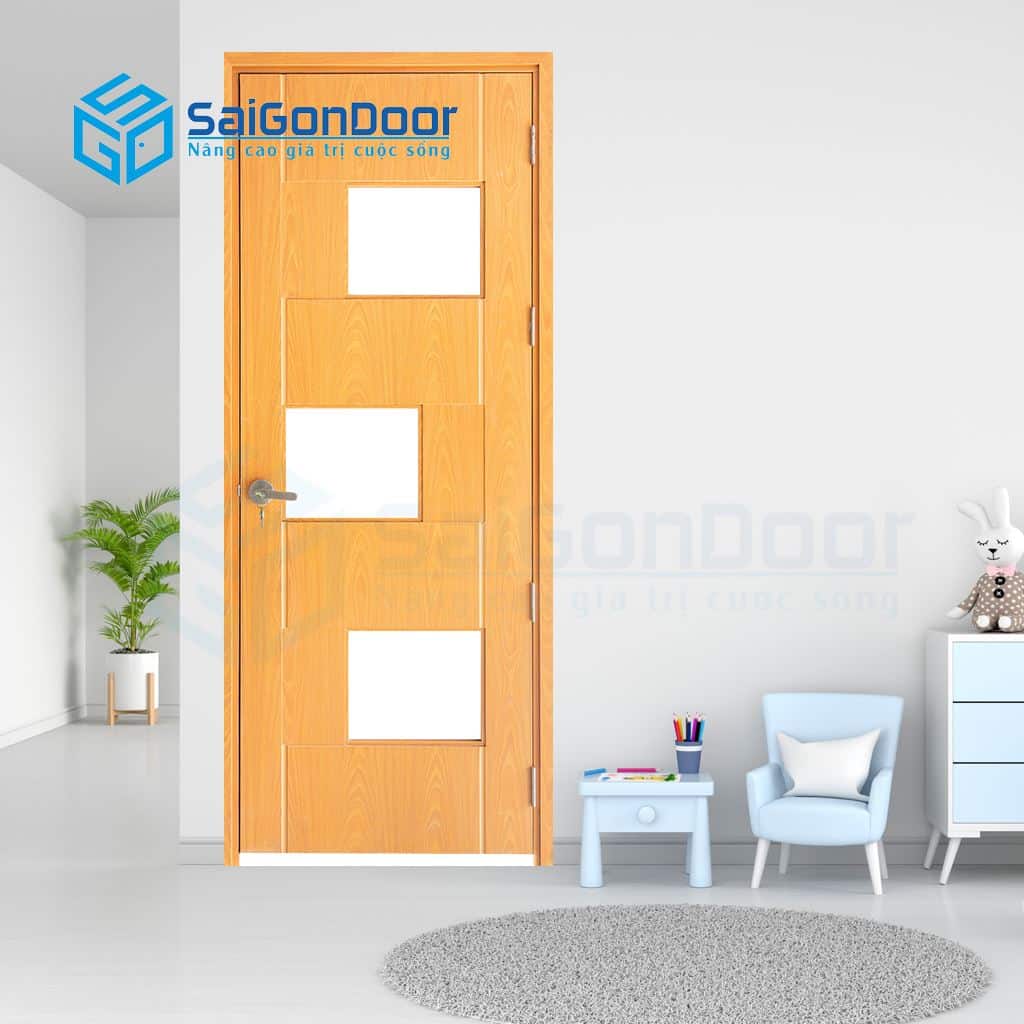 Cửa gỗ phòng khách sạn MDF Laminate P103 SGD