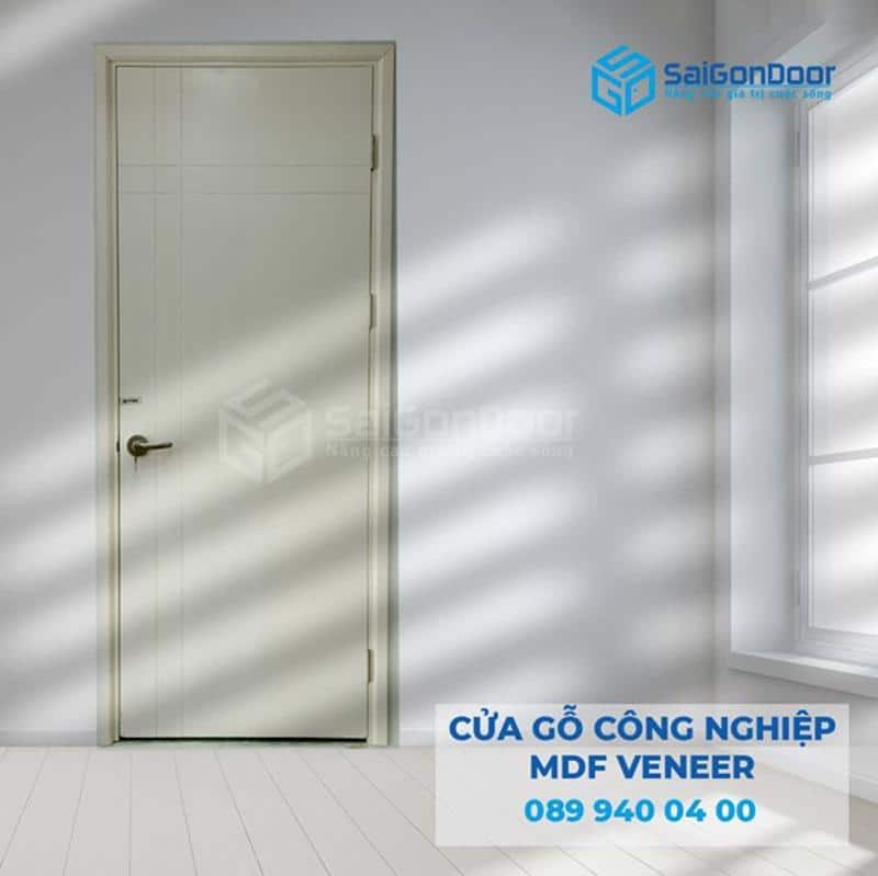 Thiết kế cửa gỗ MDF tinh tế, đơn giản