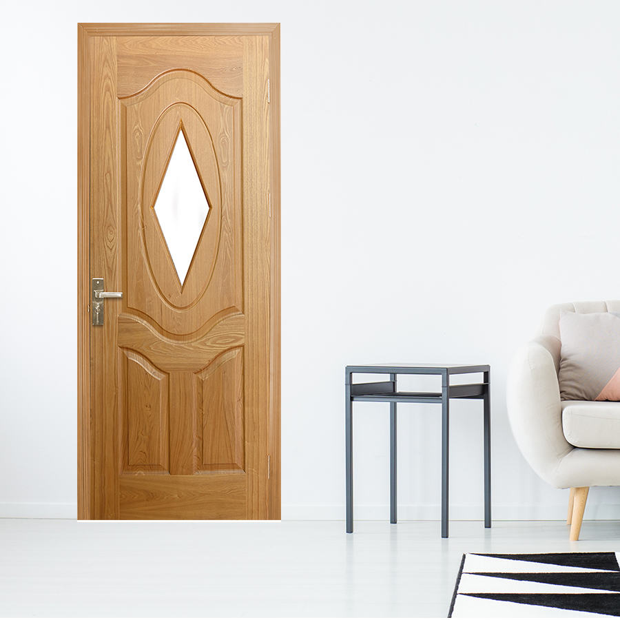 CỬA GỖ NHÀ TẮM SGD Cua go HDF Veneer Veneer 3AG1-oak