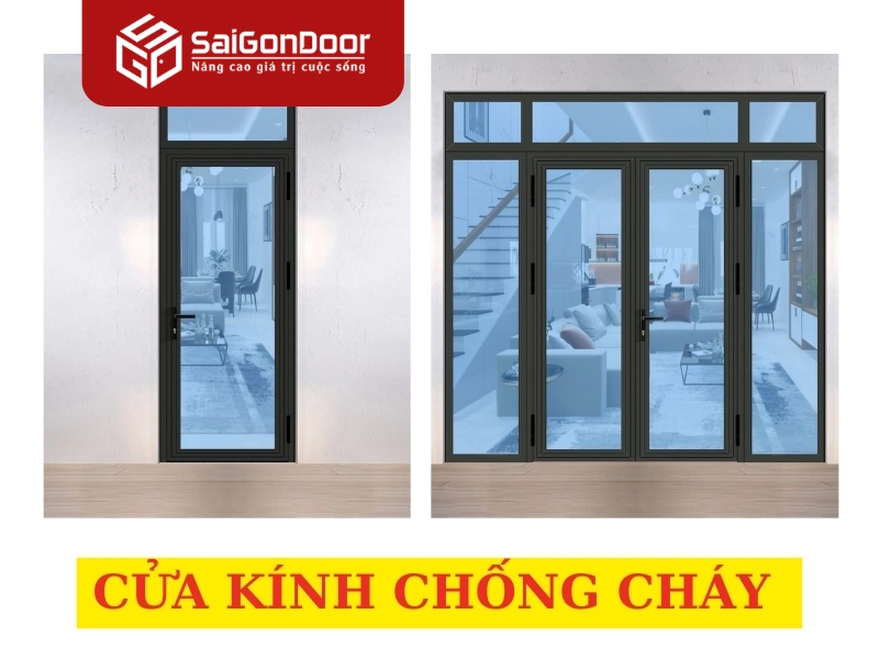 Hình ảnh thực tế tính ứng dụng của cửa chống cháy