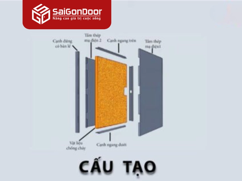 Cấu tạo cửa thép chống cháy