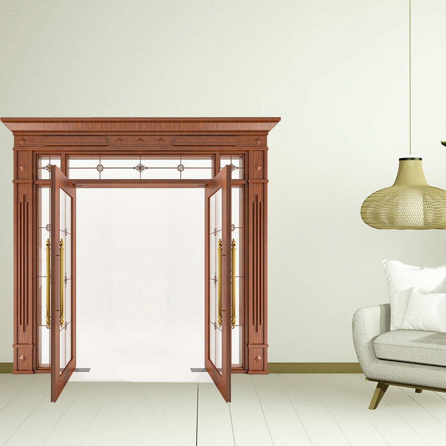 Cửa Nhôm Vân Gỗ 72