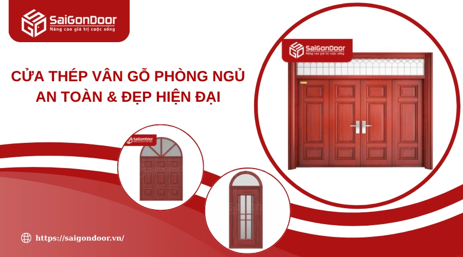Cửa Thép Vân Gỗ Phòng Ngủ An Toàn & Đẹp Hiện Đại Cửa Thép Vân Gỗ Phòng Ngủ An Toàn & Đẹp Hiện Đại