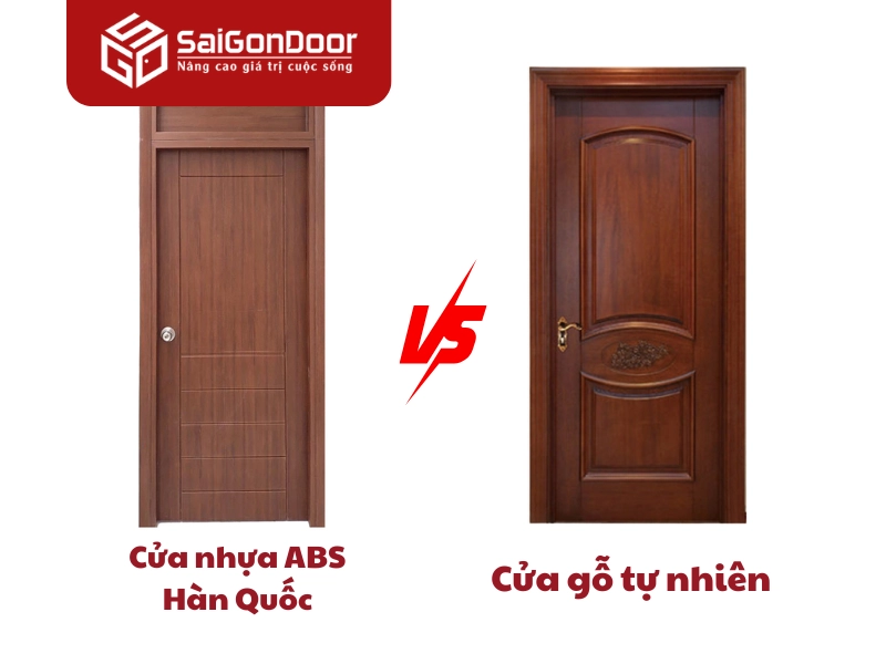 So sánh cửa ABS Hàn Quốc với cửa gỗ tự nhiên