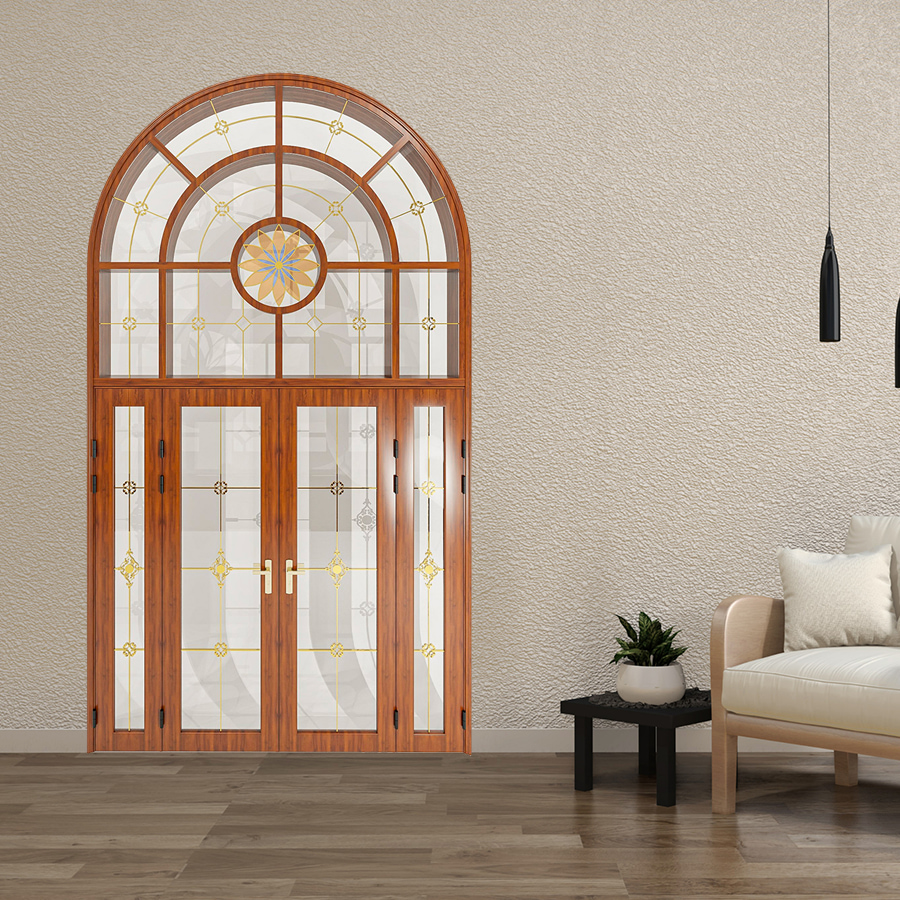 Cửa Nhôm Vân Gỗ SGD-CNVG-2