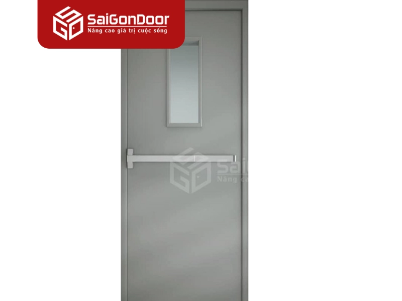 Cửa thép chống cháy trong công trình công cộng