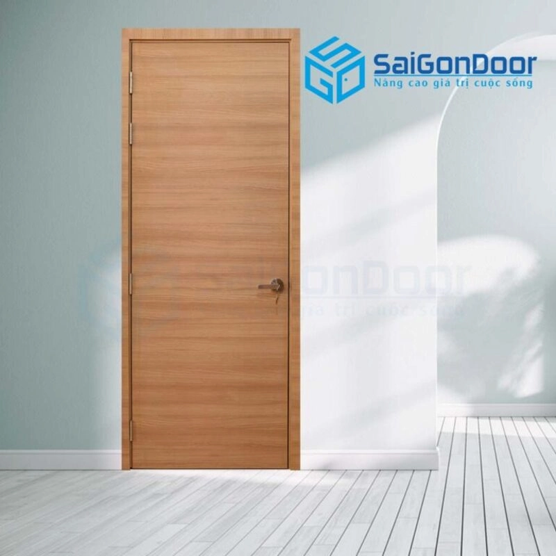 mẫu cửa gỗ tự nhiên 1 cánh đẹp
