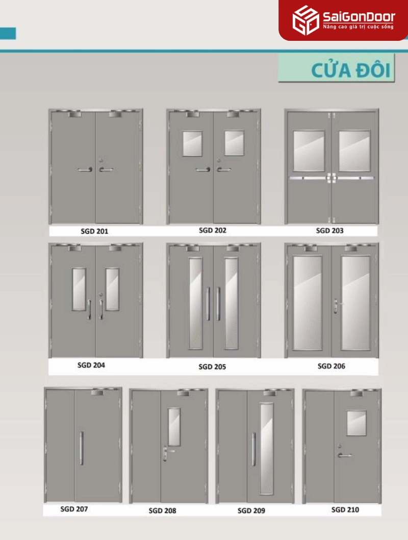Cửa thép chống cháy hai cánh 