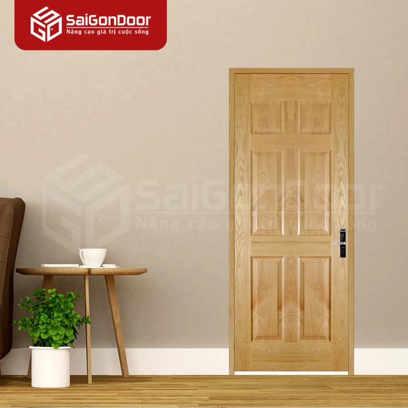 Cửa Gỗ HDF Veneer 6A – Ash