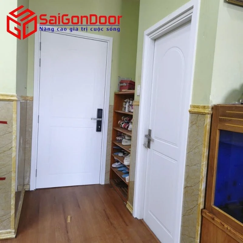 Thi công lắp đặt cửa gỗ tại phường Long Khánh Đồng Nai