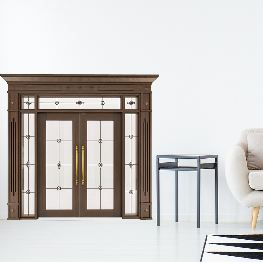 Cửa Nhôm Vân Gỗ 74