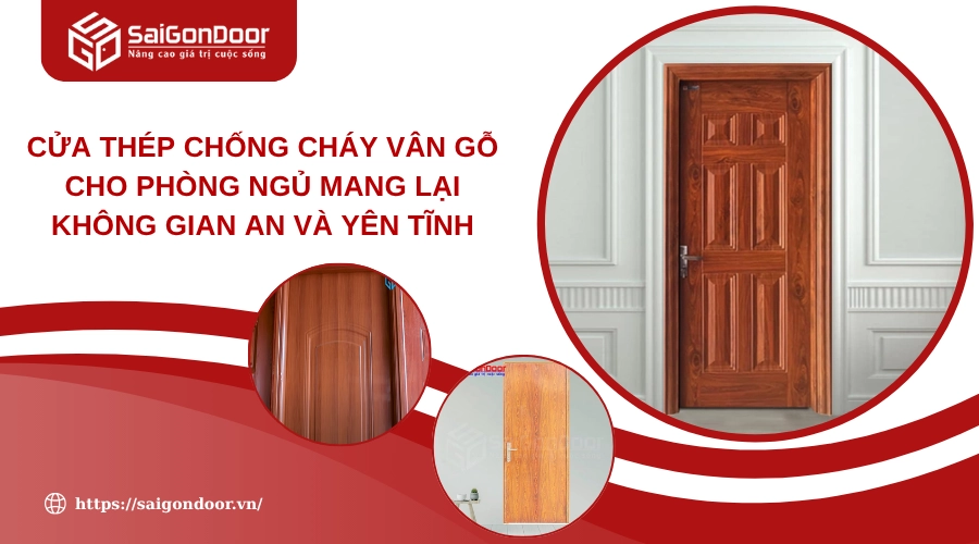 Cửa Thép Chống Cháy Vân Gỗ Cho Phòng Ngủ Mang Lại Không Gian An Và Yên Tĩnh
