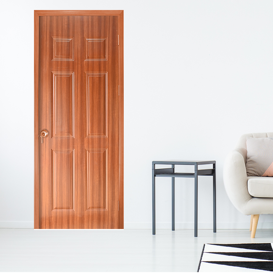 CỬA GỖ NHÀ TẮM SGD Cua go HDF Veneer 6A-sapele